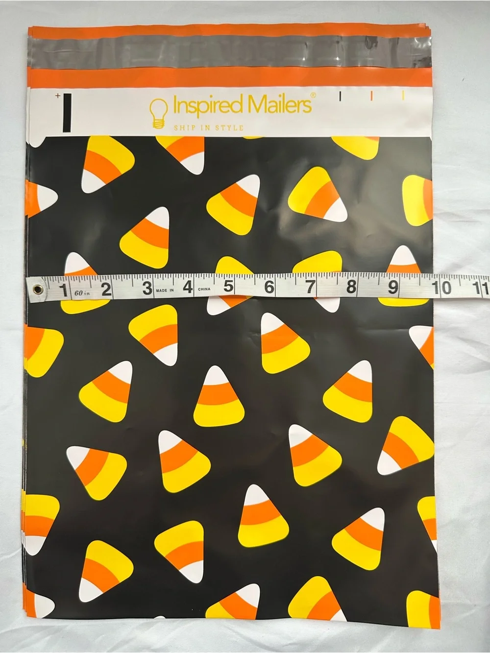 Halloween Poly Mailers Variety Pack 10x13 Candy Corn Pumpkin Pink 25 Count